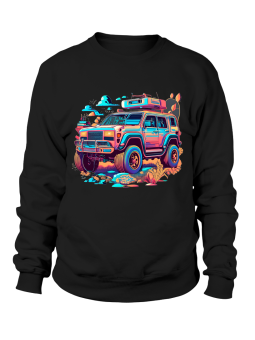 Bluza Męska Kolorowy Samochód Terenowy - Śmieszne T-Shirty z Nadrukami ?
