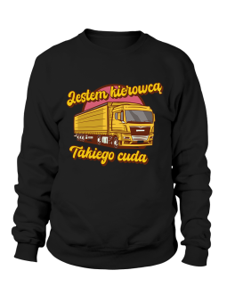 Bluza Męska Jestem Kierowcą Takiego Cuda - Śmieszne T-Shirty z Nadrukami ?