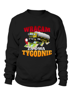 Bluza Męska Wracam Za Dwa Tygodnie - Śmieszne T-Shirty z Nadrukami ?