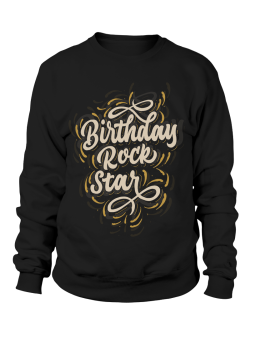 Bluza Męska Birthday Rock Star - Śmieszne T-Shirty z Nadrukami ?