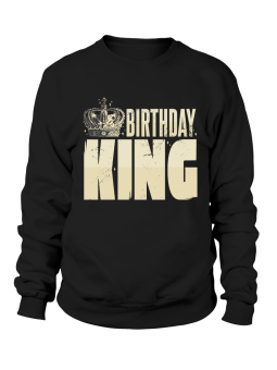 Bluza Męska Birthday King - Śmieszne T-Shirty z Nadrukami ?