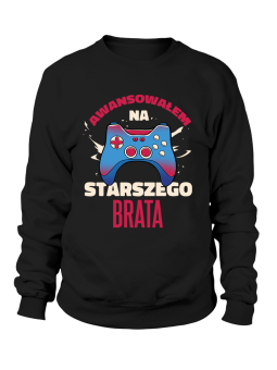 Bluza Męska Awansowałem Na Starszego Brata - Śmieszne T-Shirty z Nadrukami ?