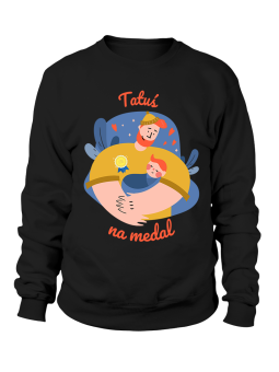 Bluza Męska Tatuś Na Medal - Śmieszne T-Shirty z Nadrukami ?