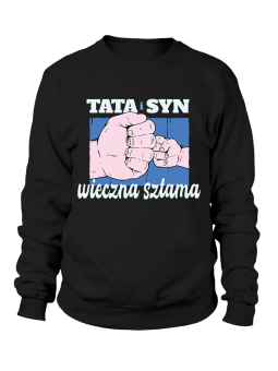 Bluza Męska Tata I Syn Sztama - Śmieszne T-Shirty z Nadrukami ?