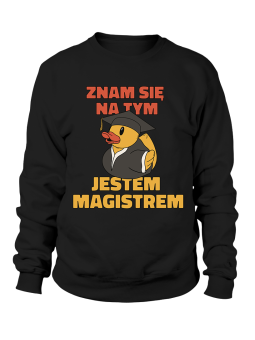 Bluza Damska Znam Się Na Tym Jestem Magistrem - Śmieszne T-Shirty z Nadrukami ?