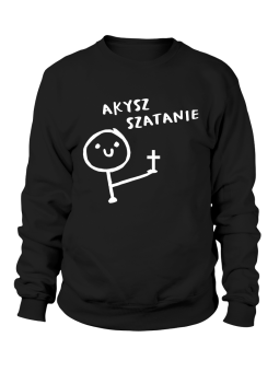 Bluza Męska Akysz Szatanie - Śmieszne T-Shirty z Nadrukami ?