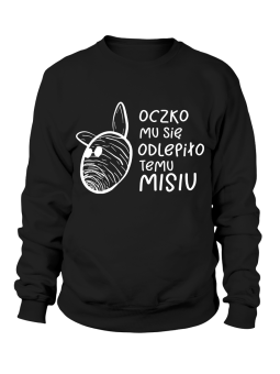 Bluza Męska Miś Oczko - Śmieszne T-Shirty z Nadrukami ?