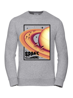 Bluza Męska Space Velodrome Szara - Śmieszne T-Shirty z Nadrukami ?