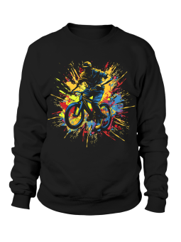 Bluza Męska Farba BMX Czarna - Śmieszne T-Shirty z Nadrukami ?