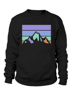 Bluza Męska Retro Góry Czarna - Śmieszne T-Shirty z Nadrukami ?