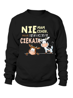 Bluza Męska Nie Mam Czasu Dziewczyny Czekają - Śmieszne T-Shirty z Nadrukami ?