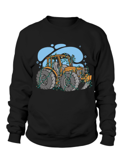 Bluza Męska Świąteczny Ciągnik - Śmieszne T-Shirty z Nadrukami ?