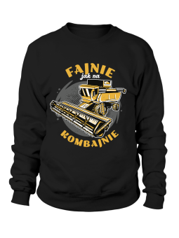 Bluza Damska Fajnie Jak Na Kombajnie - Śmieszne T-Shirty z Nadrukami ?