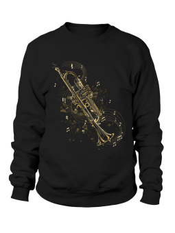 Bluza Męska Trąbka Czarna - Śmieszne T-Shirty z Nadrukami ?