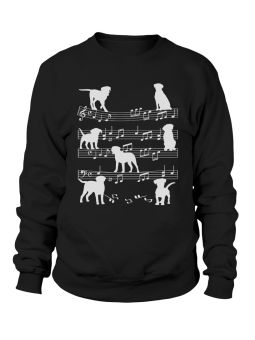 Bluza Męska Psy Na Pięciolini - Śmieszne T-Shirty z Nadrukami ?