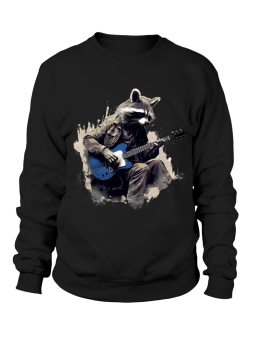 Bluza Męska Szop z Gitarą - Śmieszne T-Shirty z Nadrukami ?