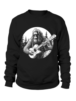 Bluza Męska Yeti z Gitarą Czarna - Śmieszne T-Shirty z Nadrukami ?