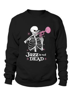 Bluza Męska Szkielet Jazz Is Not Dead - Śmieszne T-Shirty z Nadrukami ?