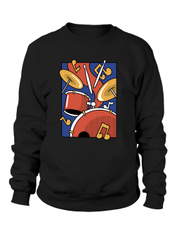 Bluza Męska Kolorowa Perkusja - Śmieszne T-Shirty z Nadrukami ?