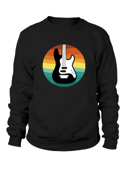Bluza Męska Gitara Basowa Tęcza - Śmieszne T-Shirty z Nadrukami ?