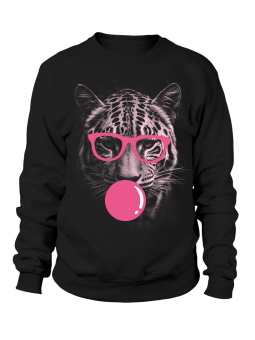 Bluza Damska Pantera Bubblegum Czarna - Śmieszne T-Shirty z Nadrukami ?