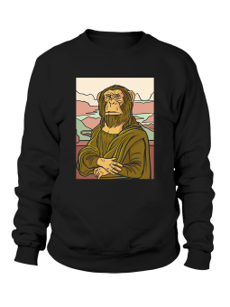 Bluza Damska Mona Lisa Szympans - Śmieszne T-Shirty z Nadrukami ?