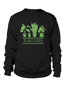 Bluza Damska Plant Lover Czarna - Śmieszne T-Shirty z Nadrukami ?