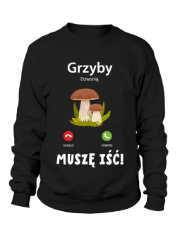 Bluza Męska Grzyby Dzwonią - Śmieszne T-Shirty z Nadrukami ?