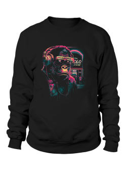 Bluza Męska Gorilla Czarna - Śmieszne T-Shirty z Nadrukami ?