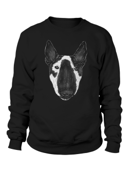 Bluza Męska Bullterier Czarna - Śmieszne T-Shirty z Nadrukami ?