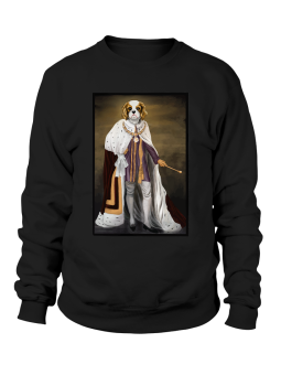 Bluza Męska Pies Psi Król - Śmieszne T-Shirty z Nadrukami ?