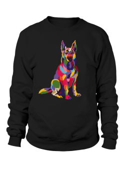 Bluza Damska Kolorowy Owczarek Niemiecki - Śmieszne T-Shirty z Nadrukami ?