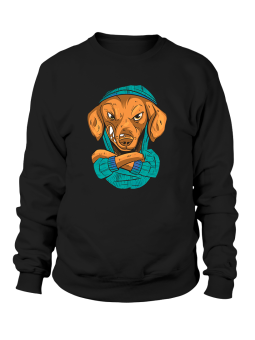 Bluza Męska Groźny Jamnik - Śmieszne T-Shirty z Nadrukami ?