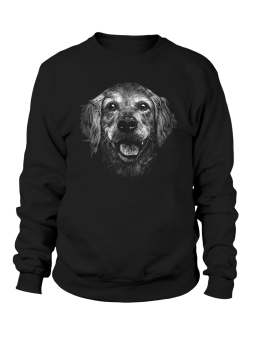 Bluza Damska Golden Retriever Czarna - Śmieszne T-Shirty z Nadrukami ?