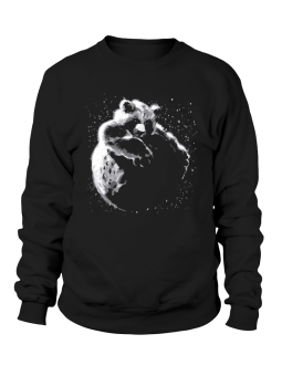 Bluza Męska Planeta Panda Czarna - Śmieszne T-Shirty z Nadrukami ?