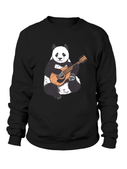 Bluza Damska Panda Grająca Na Gitarze - Śmieszne T-Shirty z Nadrukami ?