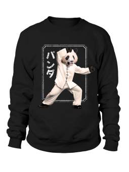 Bluza Damska Kung Fu Panda w Garniturze Czarna - Śmieszne T-Shirty z Nadrukami ?