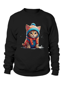 Bluza Męska Kot w Ubraniach - Śmieszne T-Shirty z Nadrukami ?
