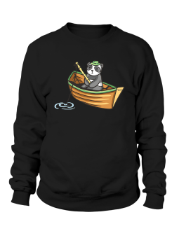 Bluza Damska Panda Wędkarz - Śmieszne T-Shirty z Nadrukami ?