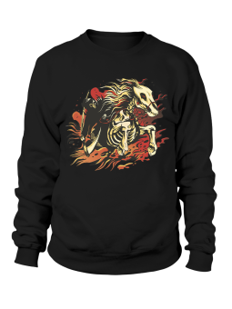 Bluza Męska Szkielet Koń - Śmieszne T-Shirty z Nadrukami ?