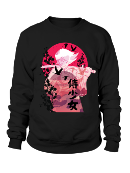 Bluza Męska Kobieta Samuraj - Śmieszne T-Shirty z Nadrukami ?