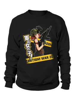 Bluza Damska Anime Military Girl - Śmieszne T-Shirty z Nadrukami ?