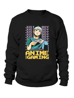 Bluza Męska Anime Gaming Dla Gracza Czarna - Śmieszne T-Shirty z Nadrukami ?