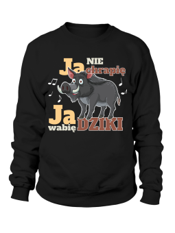 Bluza Męska Wabię Dziki - Śmieszne T-Shirty z Nadrukami ?