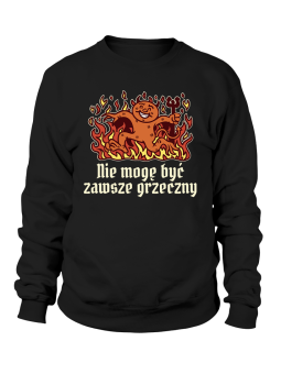 Bluza Męska Nie Mogę Być Zawsze Grzeczny - Śmieszne T-Shirty z Nadrukami ?