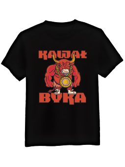 Koszulka Koszulka Męska Kawał Byka Czarna - Śmieszne T-Shirty z Nadrukami ?