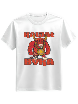 Koszulka Koszulka Męska Kawał Byka Biała - Śmieszne T-Shirty z Nadrukami ?