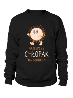 Bluza Męska Najlepszy Chłopak Pod Słońcem Czarna - Śmieszne T-Shirty z Nadrukami ?