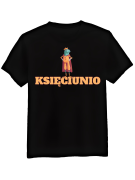 Koszulka Koszulka Męska Księciunio Czarna - Śmieszne T-Shirty z Nadrukami ?