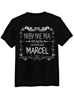 Koszulka Koszulka Męska Niby Nie Ma Ideałów a Jednak Jest [WYBIERZ IMIĘ] - Śmieszne T-Shirty z Nadrukami ?